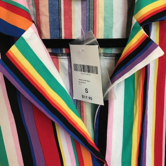 Forever 21 Tops - NWT Forever21 Button Down Multi Color Shirt